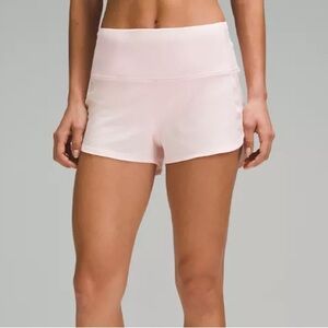 Lululemon Speed Up HR 2.5” Shorts Strawberry Milkshake